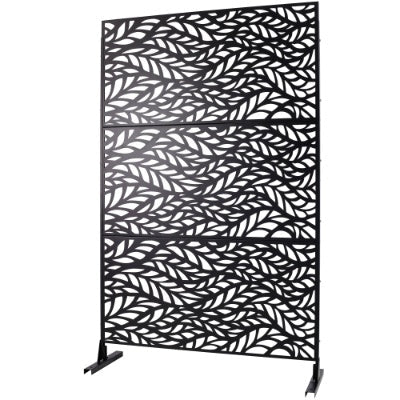 Outdoor Indoor Privacy Screen Metal Privacy Screen 76 Hx48 W Freestanding Decorative Privacy Screen For Deck Balcony Patio, Privacy Fence Panels For Outside Lawn Garden PS110 - Cheeky Garden