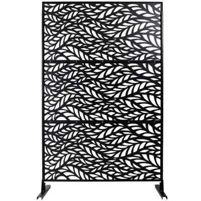 Outdoor Indoor Privacy Screen Metal Privacy Screen 76 Hx48 W Freestanding Decorative Privacy Screen For Deck Balcony Patio, Privacy Fence Panels For Outside Lawn Garden PS110 - Cheeky Garden