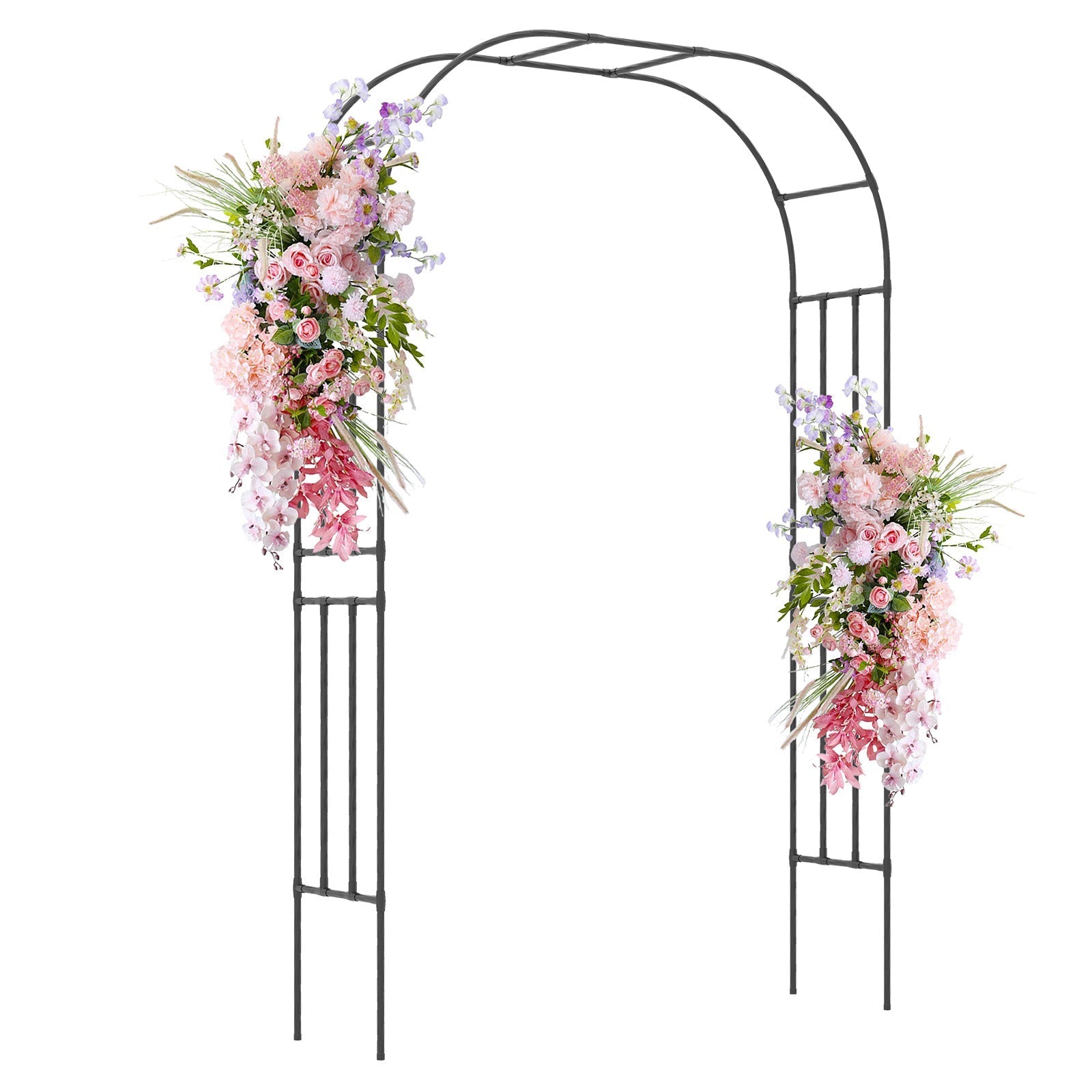 Outdoor Metal Garden Arch Trellis for Climbing Plants Grape Vine Flower - Cheeky Garden