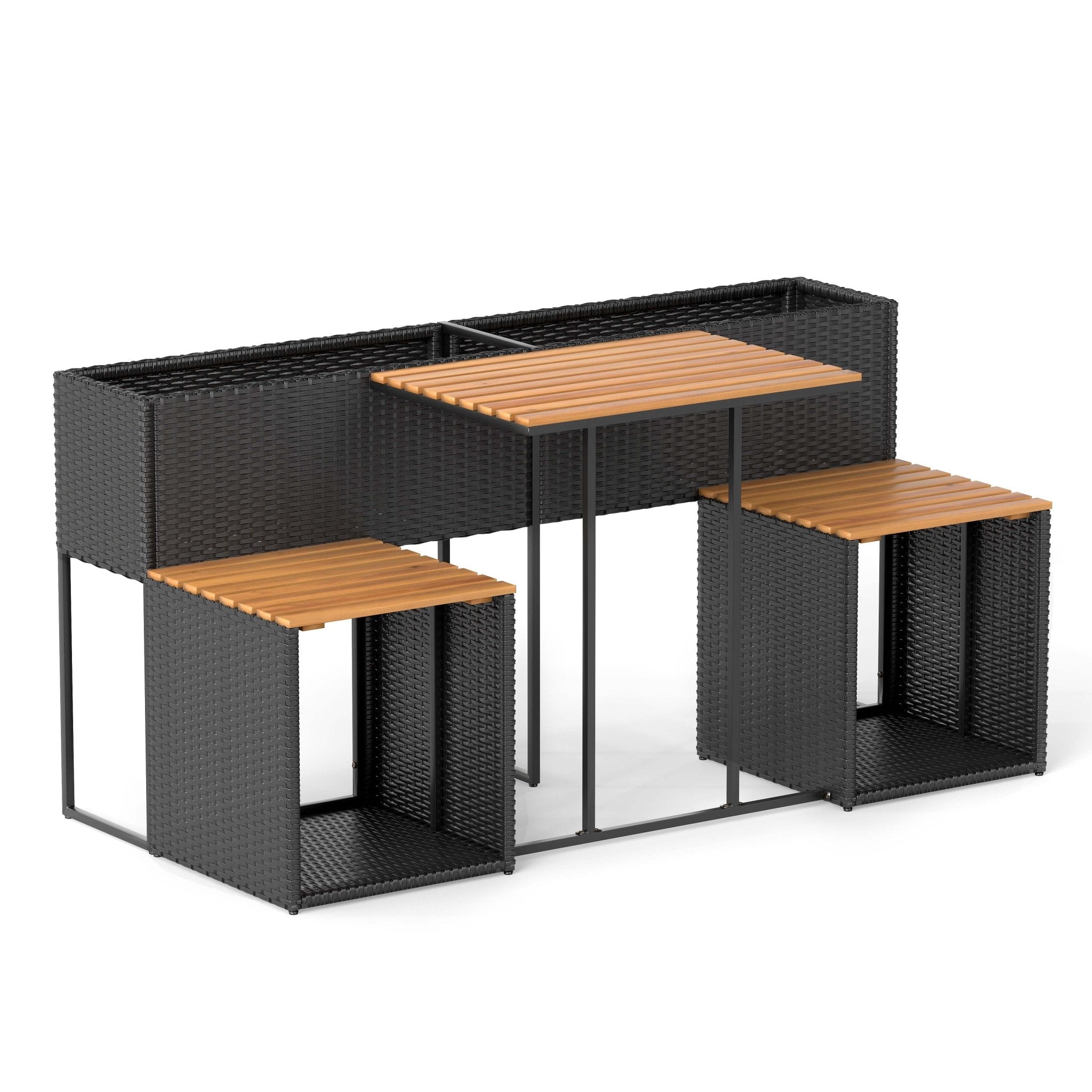Patio Furniture Set with Raised Garden Bed for Porch and Yard - Cheeky Garden