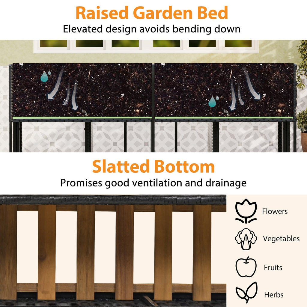 Patio Furniture Set with Raised Garden Bed for Porch and Yard - Cheeky Garden