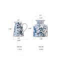 Pomegranate Hand-Painted Blue and White Porcelain Vase - Cheeky Garden