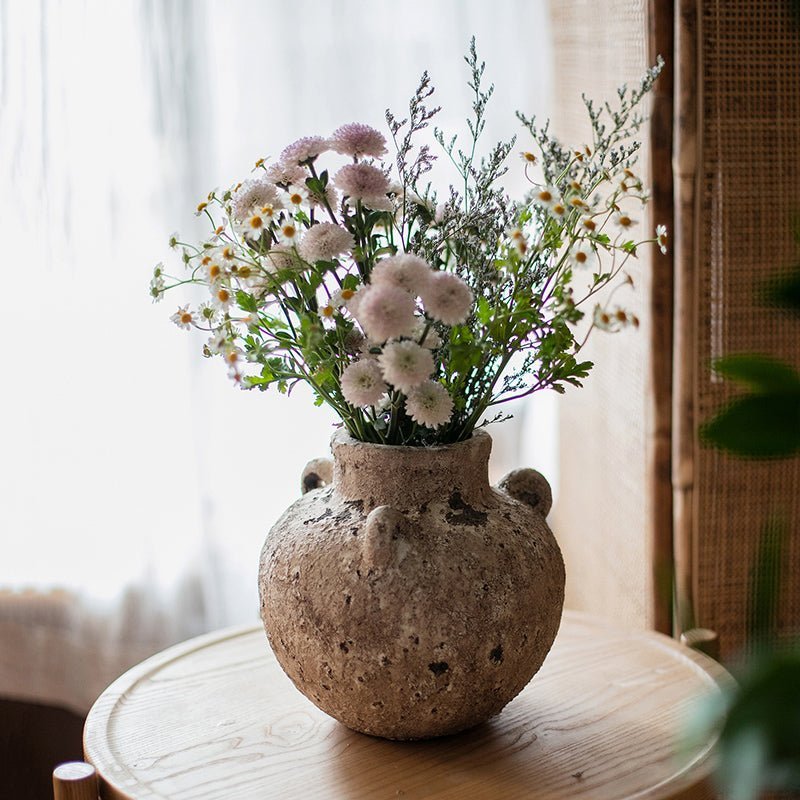 Pottery Stoneware Vase Zen Style Pottery for Dried Flowers - Cheeky Garden