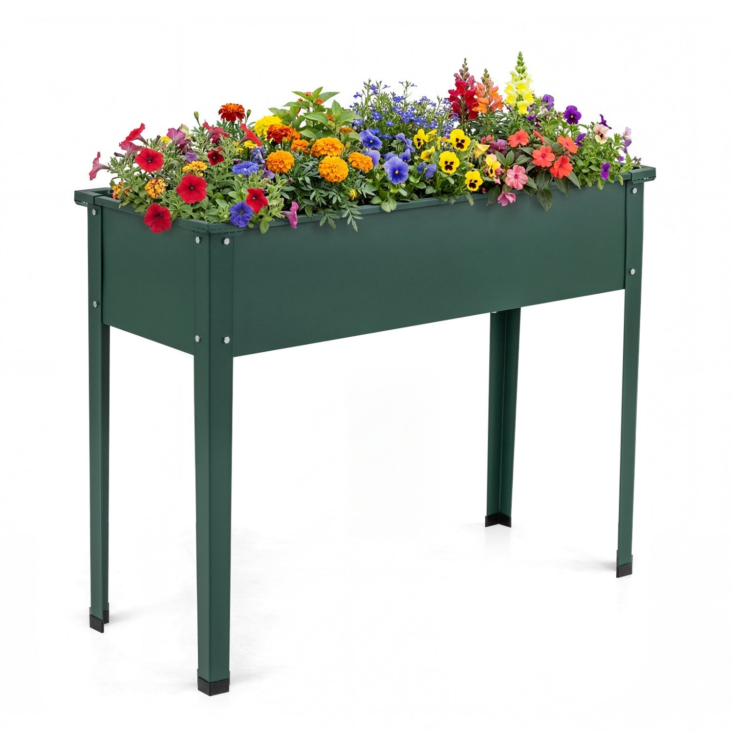 Raised Garden Bed Elevated Metal Planter Box with Legs Drainage Holes - Cheeky Garden