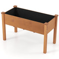 Raised Garden Bed with Legs and Drainage Holes for Backyard-Brown - Cheeky Garden