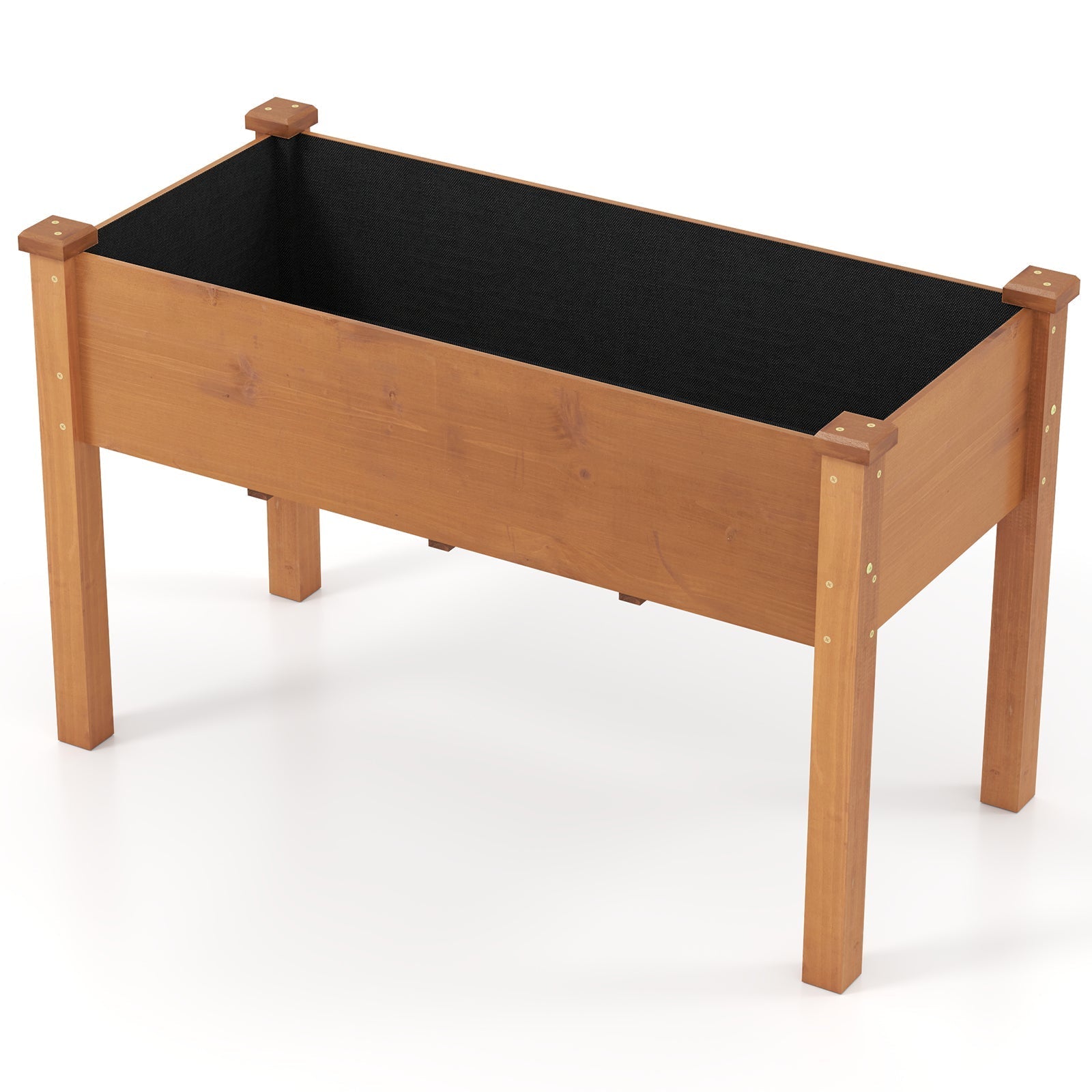 Raised Garden Bed with Legs and Drainage Holes for Backyard-Brown - Cheeky Garden
