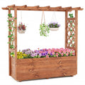 Raised Garden Bed Wooden Elevated Planter Box with Hanging Roof-L - Cheeky Garden