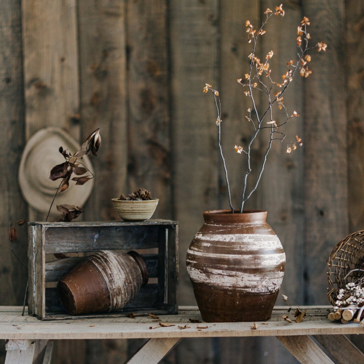 Restoration Brown Clay Pot - Cheeky Garden