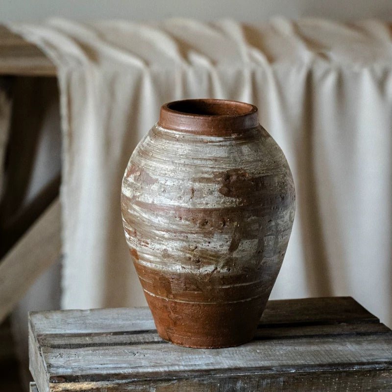 Restoration Brown Clay Pot - Cheeky Garden