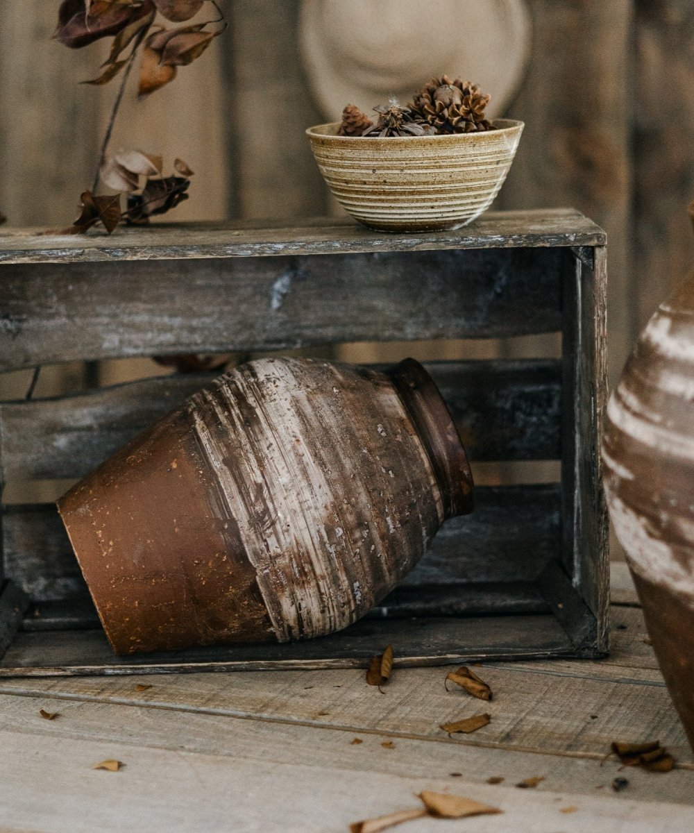 Restoration Brown Clay Pot - Cheeky Garden