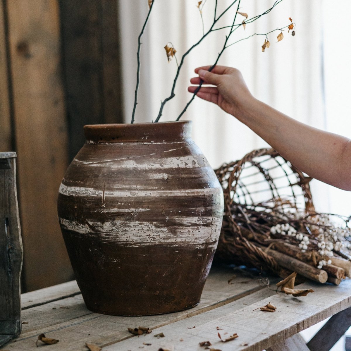 Restoration Brown Clay Pot - Cheeky Garden