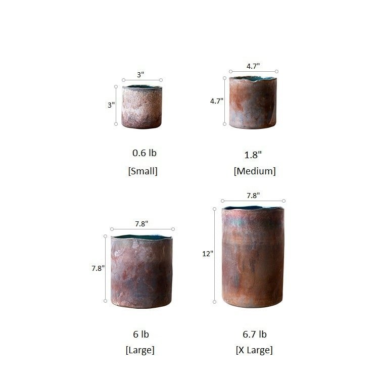 Rust Style Art Glass Vase - Cheeky Garden