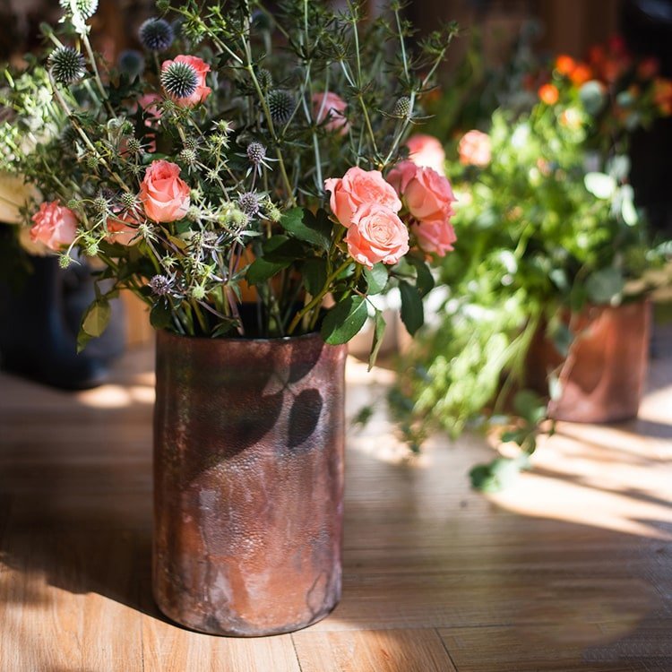 Rust Style Art Glass Vase - Cheeky Garden