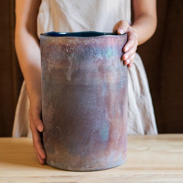 Rust Style Art Glass Vase - Cheeky Garden