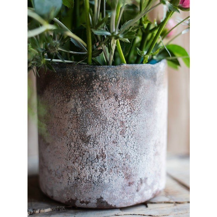 Rust Style Art Glass Vase - Cheeky Garden