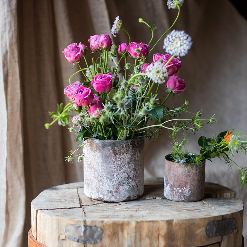 Rust Style Art Glass Vase - Cheeky Garden