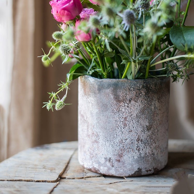 Rust Style Art Glass Vase - Cheeky Garden