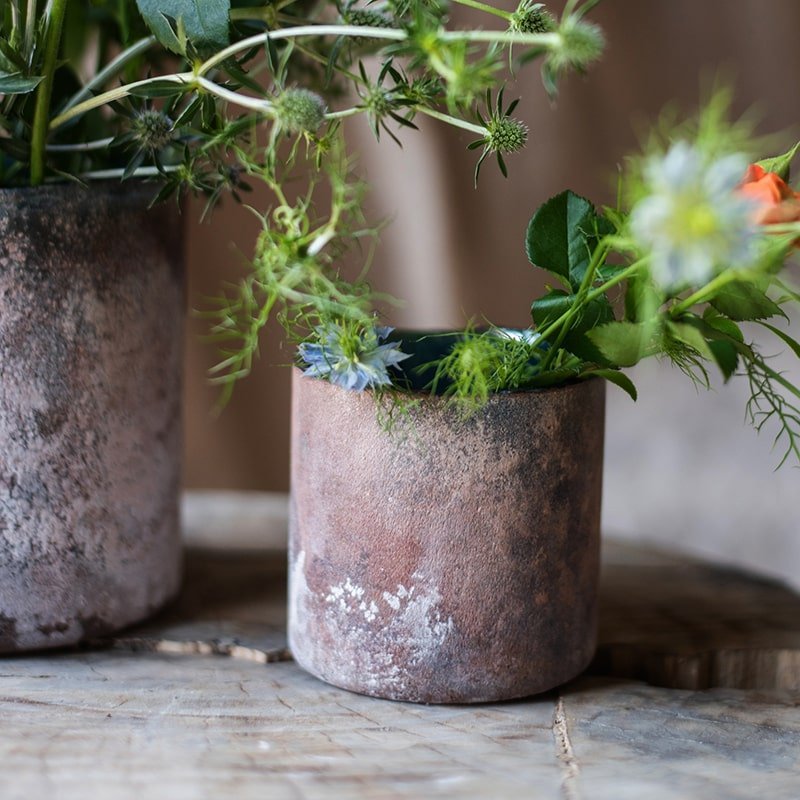 Rust Style Art Glass Vase - Cheeky Garden