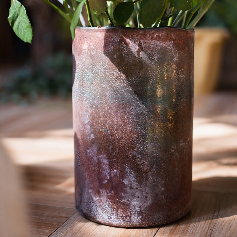 Rust Style Art Glass Vase - Cheeky Garden