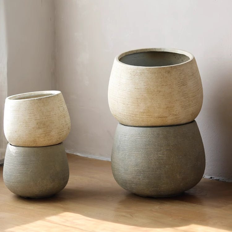 Rustic Globe Cement Planter - Cheeky Garden