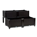 Set of 4 Elevated Flower Vegetable Herb Grow Planter Box - Cheeky Garden