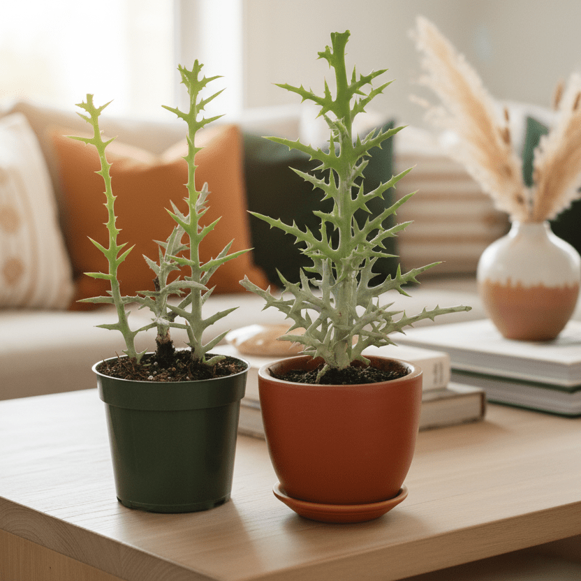 Silver Thicket African Succulent (Euphorbia Stenoclada) - Cheeky Garden