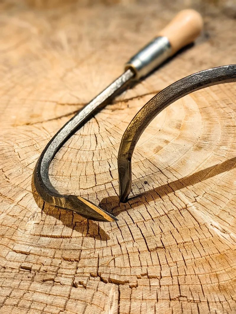 Single Tine Cultivator, Hand Forged Garden Tool - Cheeky Garden