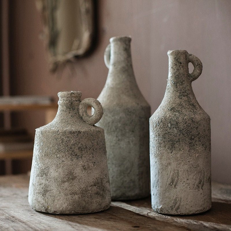 Small Opening Rough Textured Dried Flower Vase - Cheeky Garden