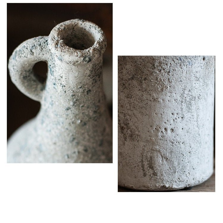 Small Opening Rough Textured Dried Flower Vase - Cheeky Garden