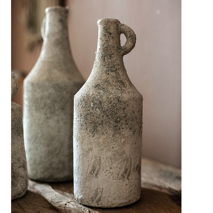 Small Opening Rough Textured Dried Flower Vase - Cheeky Garden