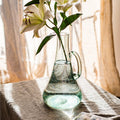 Small Openning Bubble Glass Kettle Vase 13" Tall - Cheeky Garden