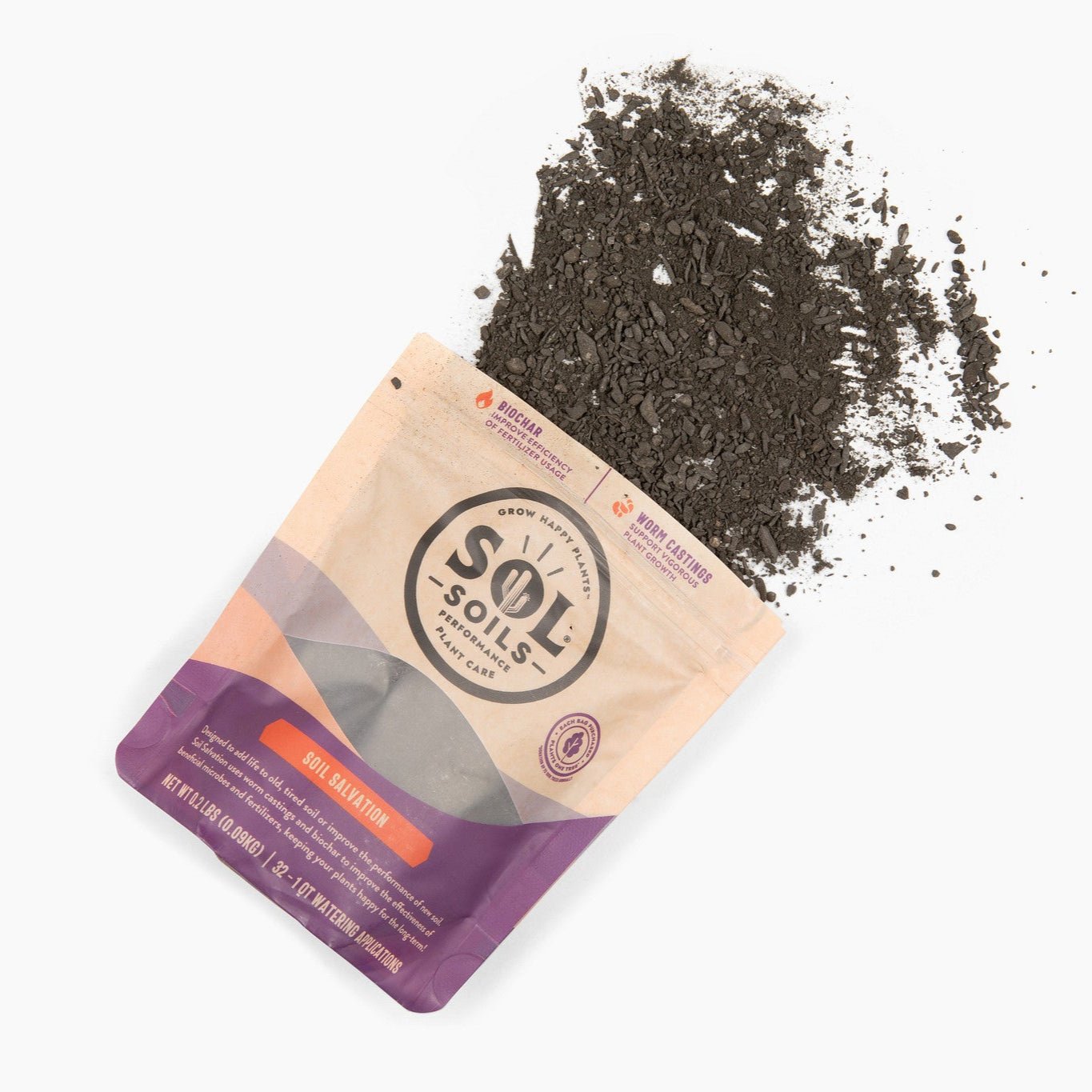 Sol Biotics Soil Salvation – Worm Castings & Biochar Revitalizer - Cheeky Garden