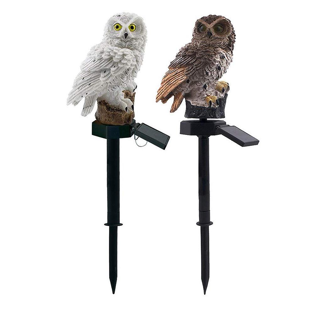 Solar LED Waterproof Premium Garden And Yard Lamp In Shape Of Owl With Stand And Solar Base Pathway Luxury Decoration - Cheeky Garden