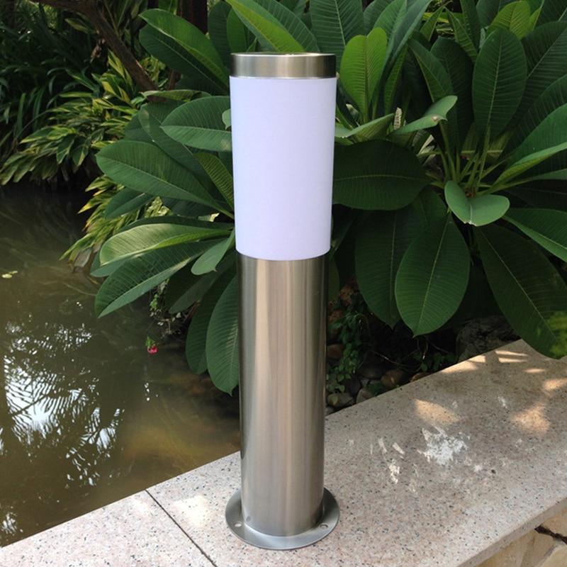 Solar Luxury LED Stainless Steel Lamp For Yard Garden Pathway Doorway Lawn Courtyard Outdoor Luxury Lamp - Cheeky Garden