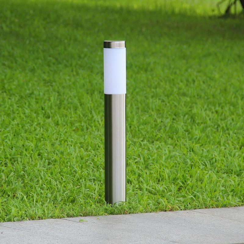 Solar Luxury LED Stainless Steel Lamp For Yard Garden Pathway Doorway Lawn Courtyard Outdoor Luxury Lamp - Cheeky Garden