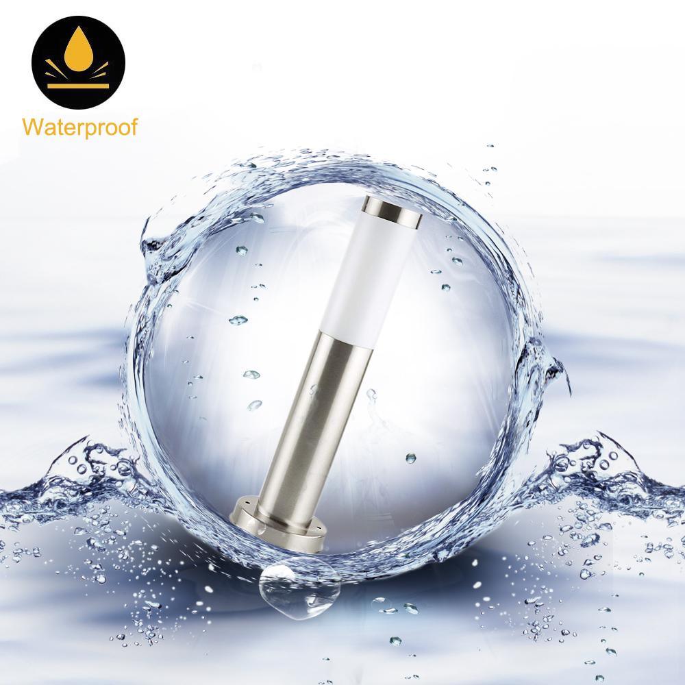 Solar Luxury LED Stainless Steel Lamp For Yard Garden Pathway Doorway Lawn Courtyard Outdoor Luxury Lamp - Cheeky Garden