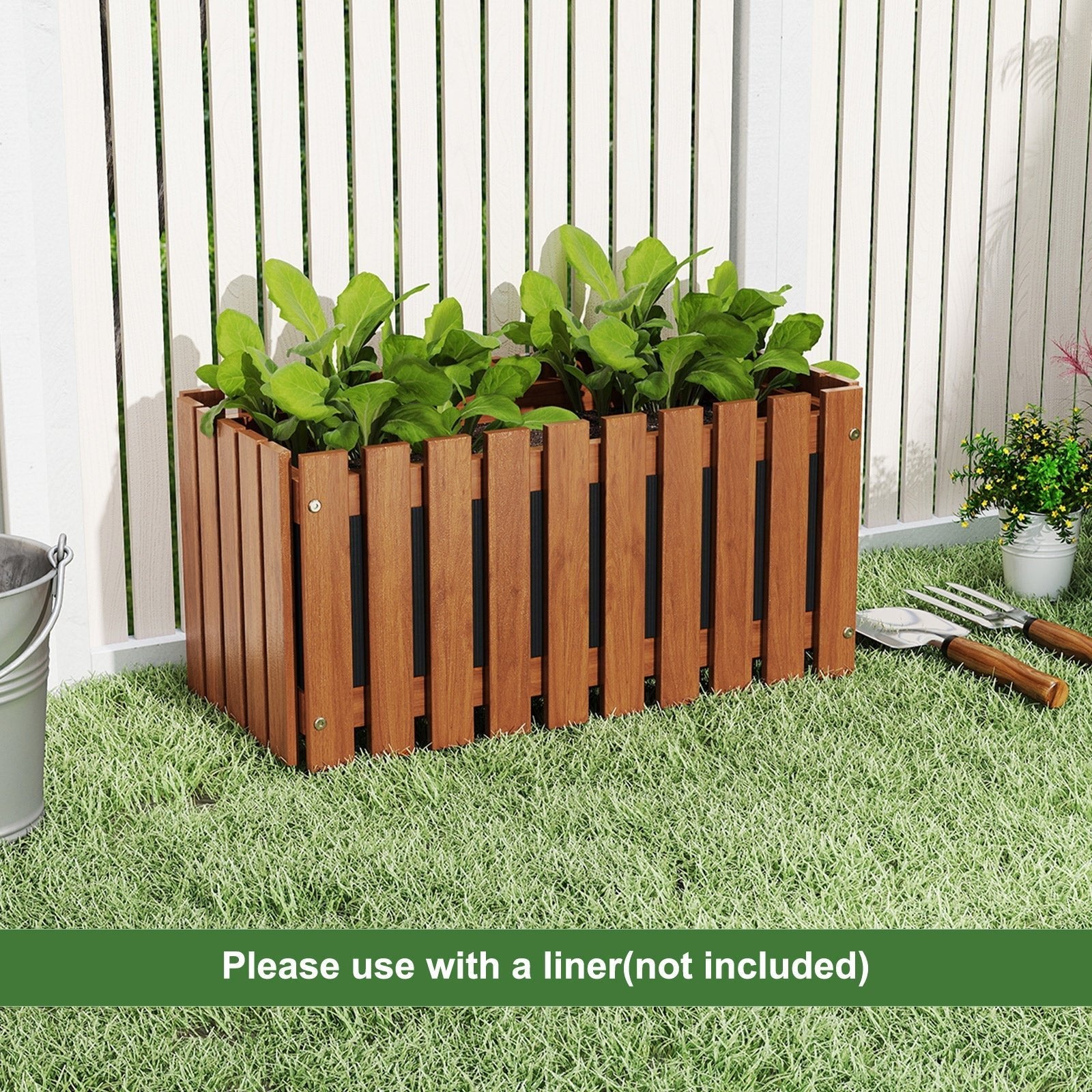 Solid Wood Raised Garden Bed for Flower and Vegetable - Cheeky Garden