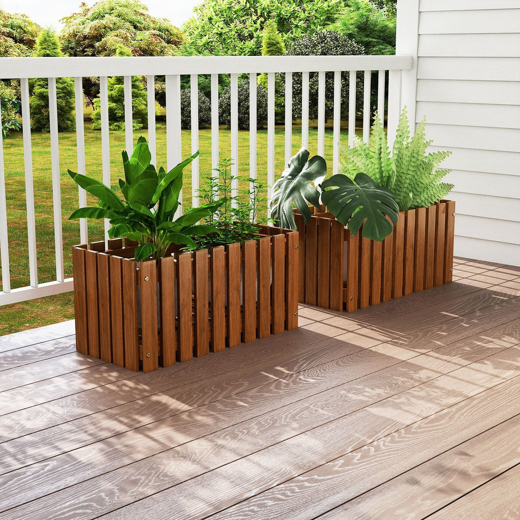Solid Wood Raised Garden Bed for Flower and Vegetable - Cheeky Garden