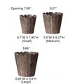 Spliced Solid Wood Planter Round - Cheeky Garden