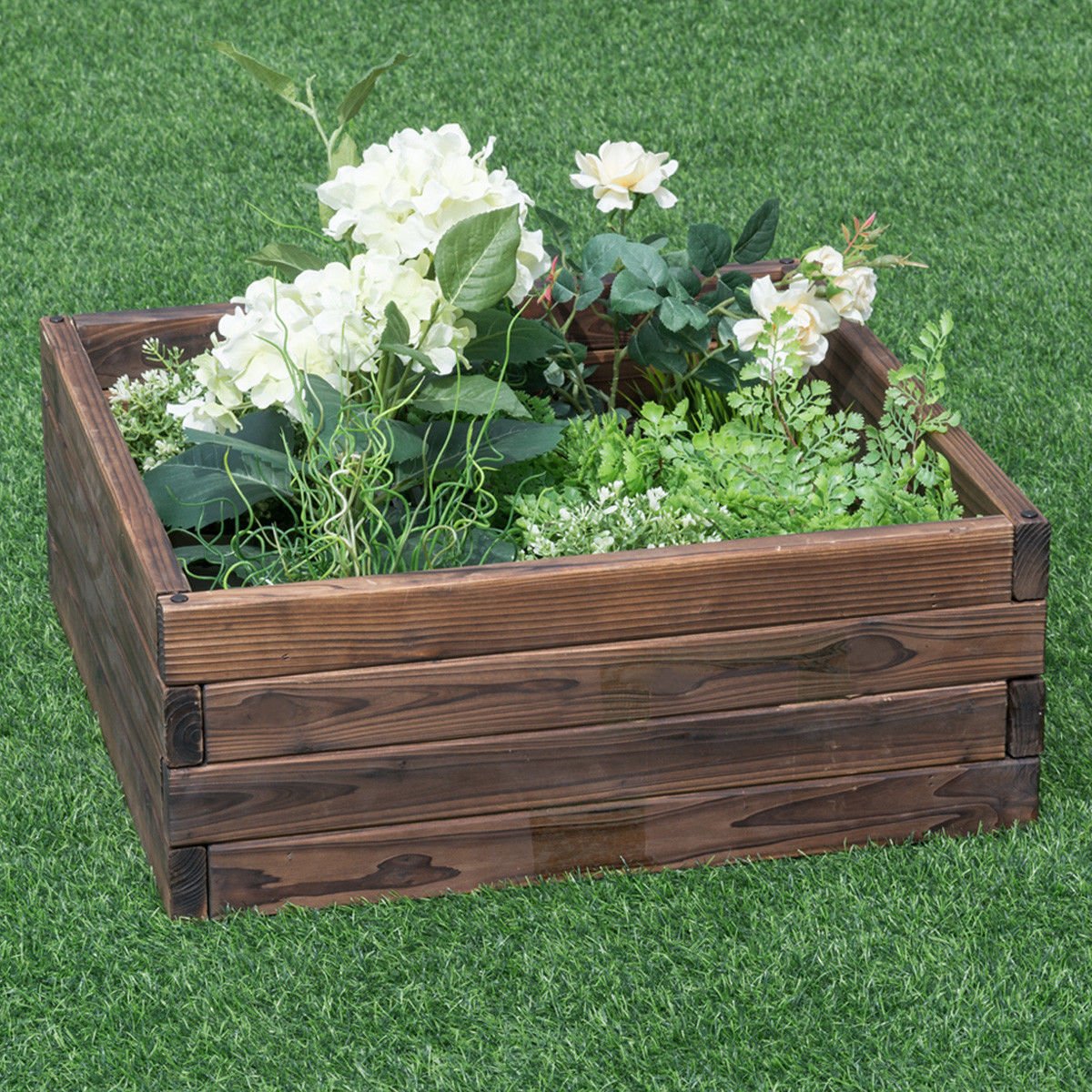 Square Raised Garden Bed Flower Vegetables Seeds Planter - Cheeky Garden