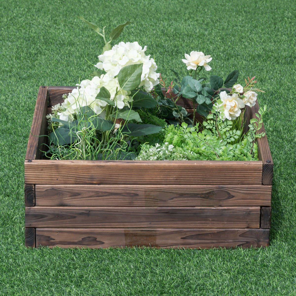 Square Raised Garden Bed Flower Vegetables Seeds Planter - Cheeky Garden