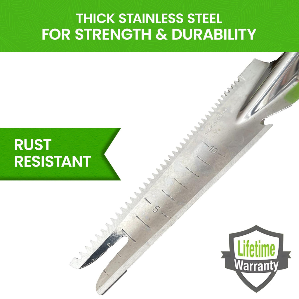 Stainless Steel 5-in-1 Garden Weeder Trowel - Cheeky Garden