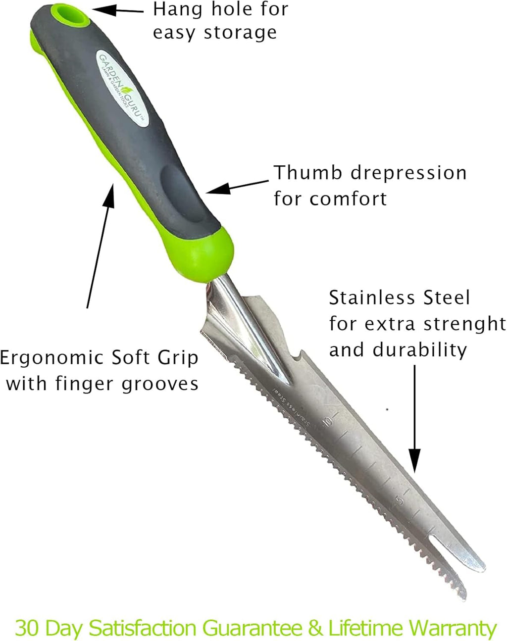 Stainless Steel 5-in-1 Garden Weeder Trowel - Cheeky Garden