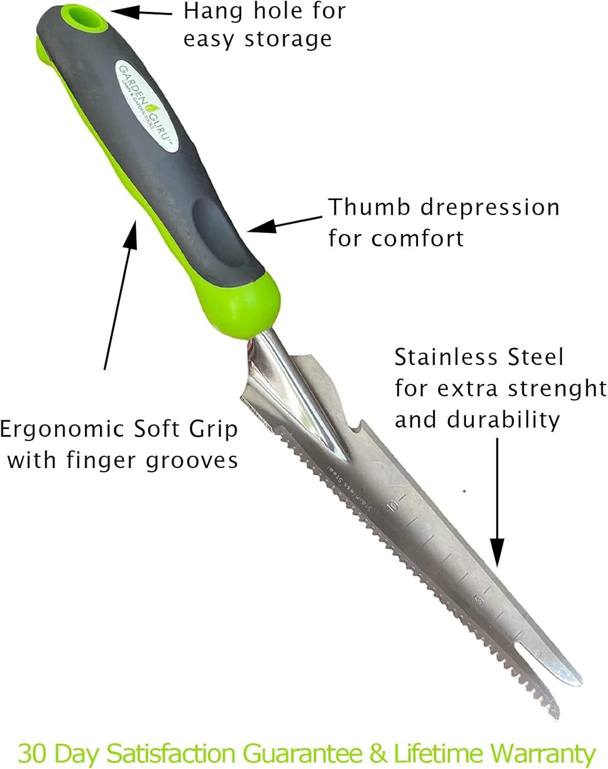 Stainless Steel 5-in-1 Garden Weeder Trowel - Cheeky Garden