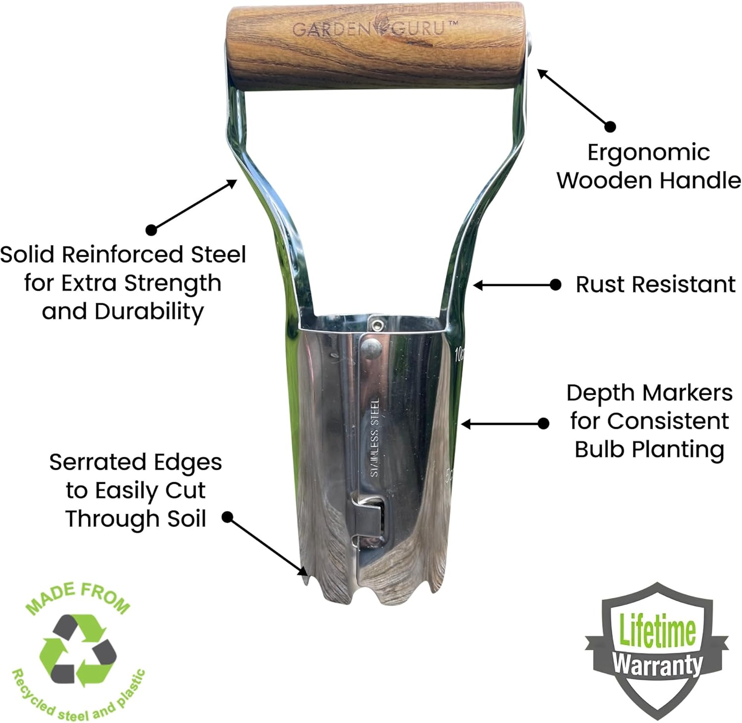 Stainless Steel Garden Bulb Planter - Cheeky Garden