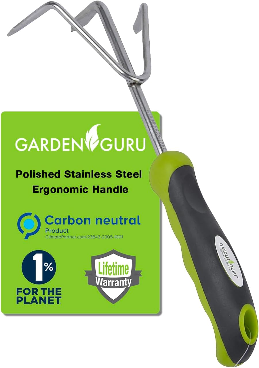 Stainless Steel Garden Hand Cultivator Tool - Cheeky Garden