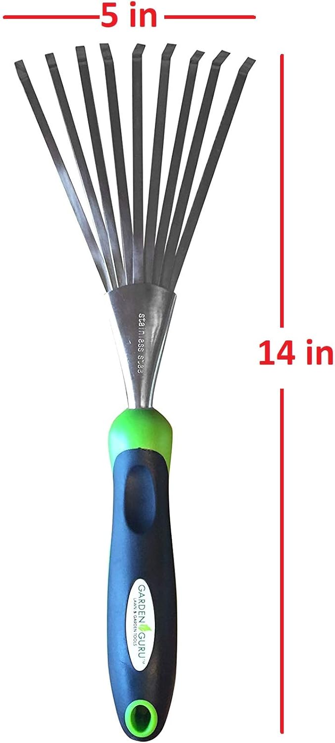 Stainless Steel Garden Hand Rake Tool - Cheeky Garden