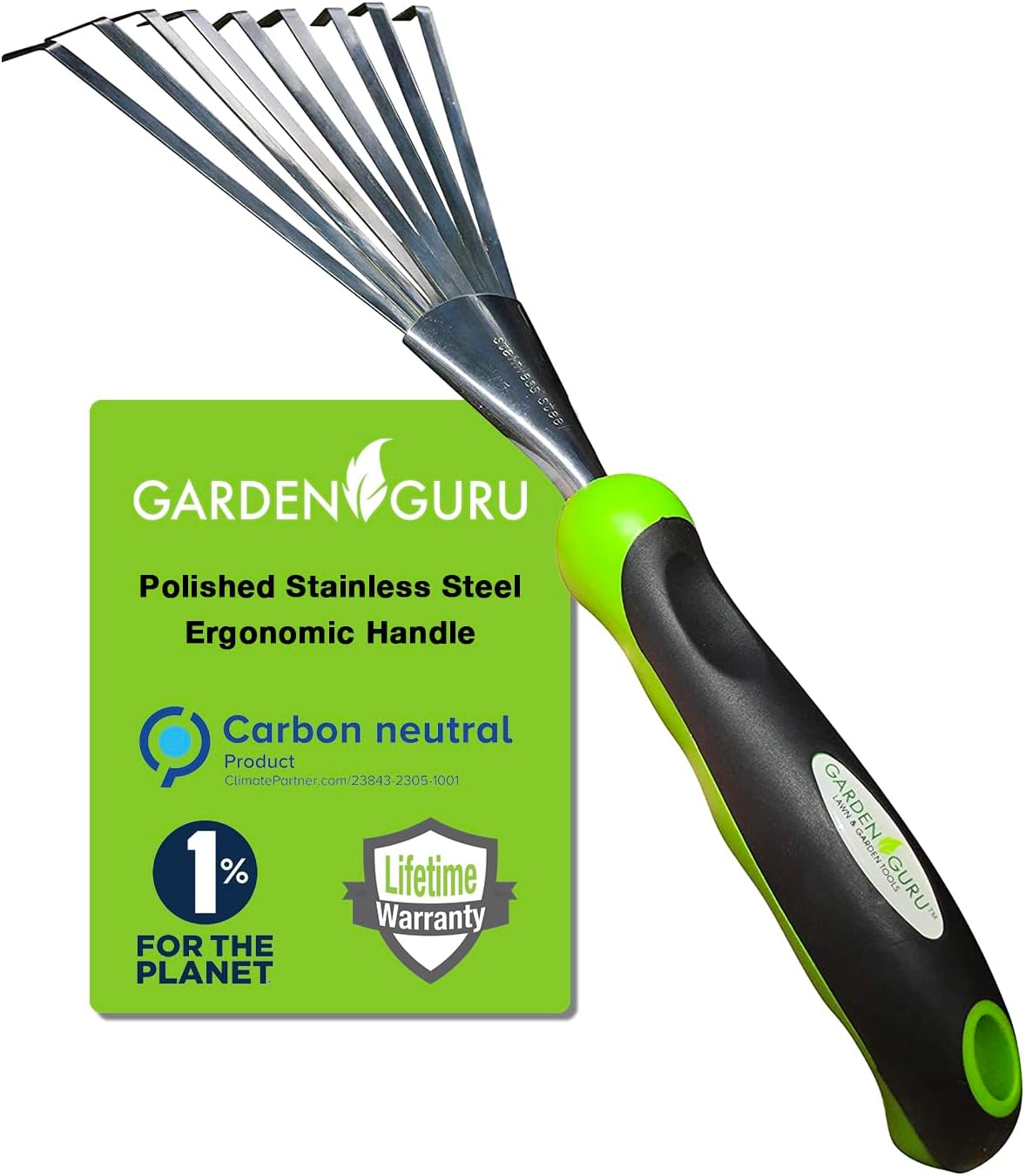 Stainless Steel Garden Hand Rake Tool - Cheeky Garden