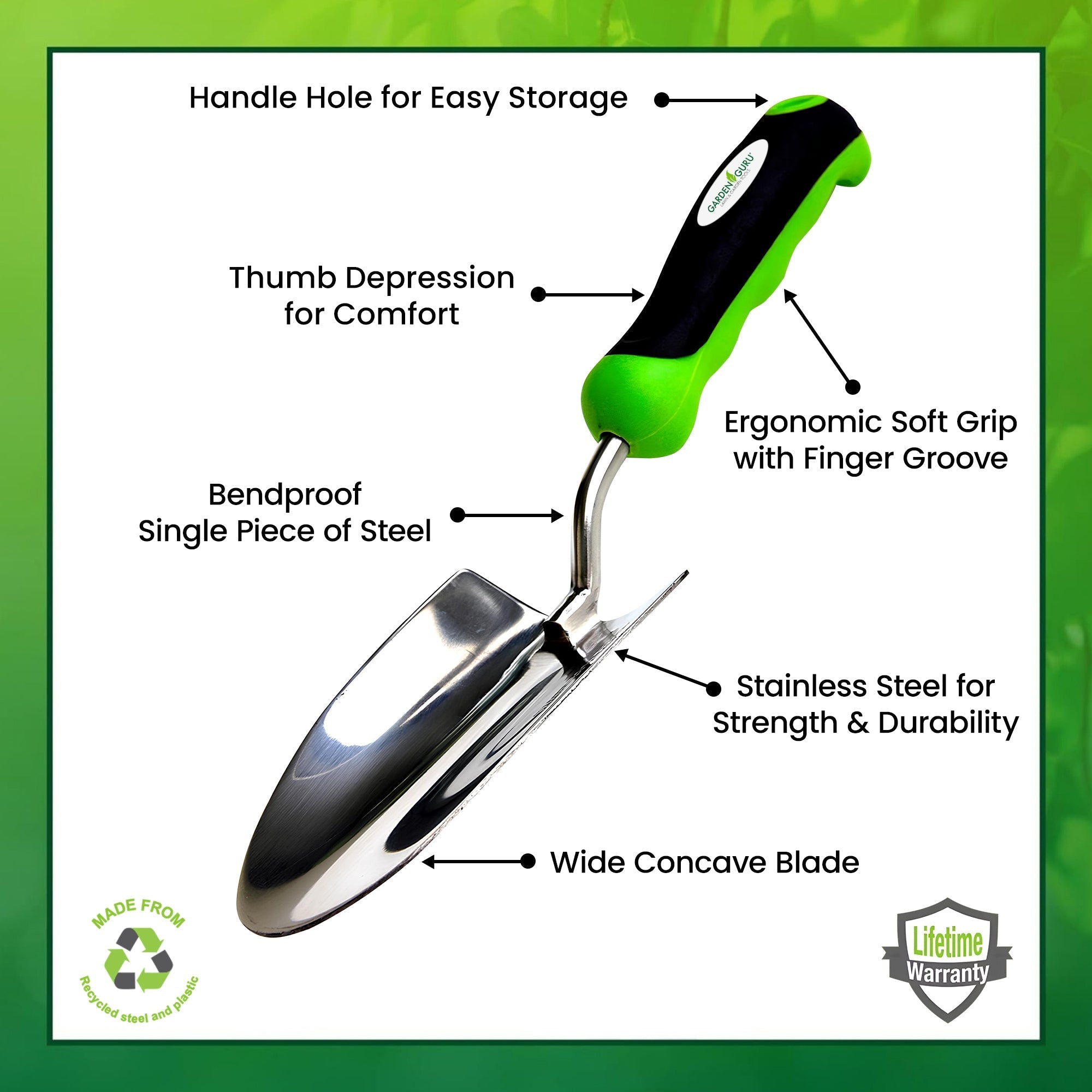 Stainless Steel Garden Trowel - Cheeky Garden