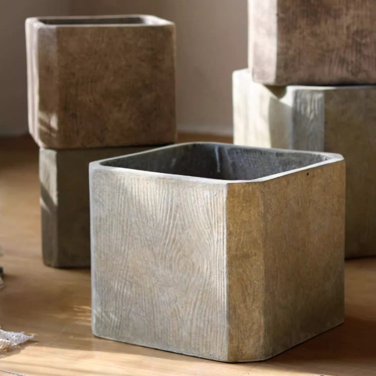 StoneGrain Square Planter - Cheeky Garden